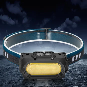 C tipo Įkrovimo LED Žibintas atsparus Vandeniui Mini Dirbti Šviesa Gestų Kontrolės Kempingas Prožektorius, 1800mAh, Lauko Kempingas