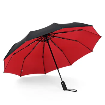 Dvigubo sluoksnio ten-kaulų visiškai automatinis skėtis 10 kaulai vėjo ir rainproof dvejopos paskirties skėtis gali pridėti logotipas