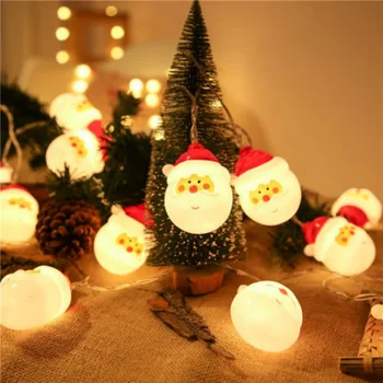 Kalėdų LED Dekoracijos, Kalėdų Eglutė Pakabučiai, Kalėdų Senelis, Šviesos, Stygos Spalvinga Šviesos Pakabučiai, Siužeto Išdėstymo, Apdailos