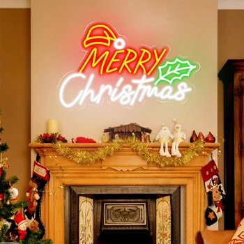 Linksmų Kalėdų Neoninis Ženklas Užsakymą Juokingas Kalėdų Vakarėlį Šviesos Prisijungti Led Ženklas Šaliai Dekoro Asmeniniams Kalėdų Dovanos Vaikas