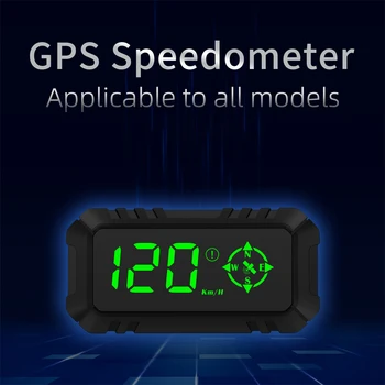 Automobilių Head-up Display Digital GPS Navigacija, Spidometras GPS Dual Sistemos Ekranas su Greičio Kryptimi Kelionės Atstumas Signalizacijos