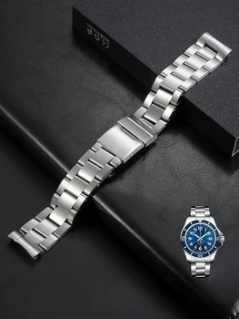 Už Breitling Keršytojas Lanko Sąsaja Pakeisti Originalus Dirželis Žiūrėti vyriški Super Vandenyno Kieto Nerūdijančio Plieno 22mm Watchbands
