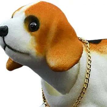 Mielas Bobble Head Šuo Šuniukas Linksinčią Šuo už Automobilio prietaisų Skydelio Ornamentu Biglis