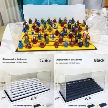 Didelės Talpos Skaidrus Akrilo 8-Sluoksnis Sustiprino Minifigure Saugojimo ir Ekranas Suderinamas su LEGO Minifigures Žaislai ir Dovanos