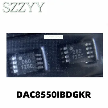 1PCS DAC8550IBDGKR ekrano atspausdintas D80 MSOP8 supakuoti 16 bitų DAC skaitmeninio į analoginį keitiklis, skaitmeninis lustas