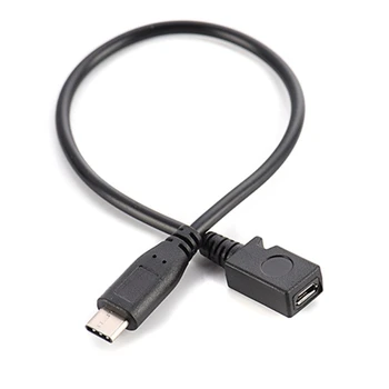 Įkrovimo Kabeliu Usb TypeC į MiniUSB Adapteris Keitiklis TypeC Į Mini USB Linija Dropship