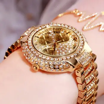 Sdotter 2022 Moteriški Rankiniai Laikrodžiai Suknelė Aukso Žiūrėti Moterų Kristalų Deimantai, Laikrodžiai, Nerūdijančio Plieno, Sidabro Spalvos Laikrodis Moterims Montre Femme