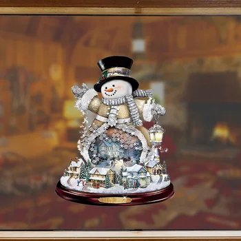 Kalėdų Eglutė Sukasi Lipdukai Traukinio Apdaila Langų Lipdukai Kalėdų Dekoracijas Žiemos Namų Dekoro Baldai 20x30cm