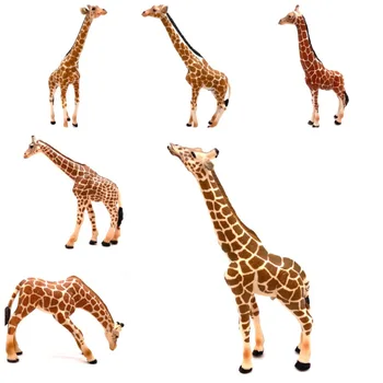 Realus Žirafa Modelis Žaislas - Puiki Dovana Vaikų Pažinimo Vystymosi Švietimo Miniatiūrinės Statulėlės Vaikams