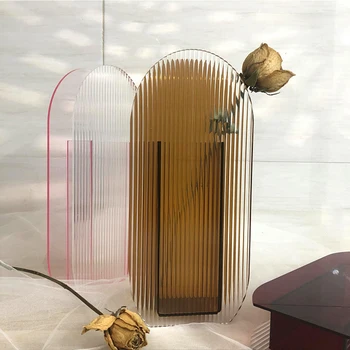 Šiuolaikinės Akrilo Gėlių Vaza Spalvinga Modernus Šiuolaikinio Dizaino Gėlių Konteinerių, Namų Biuro Apdailos Vestuvių Stalo