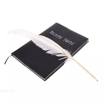 Studento Dienoraštis, Anime Death Note, Sąsiuvinis Nustatyti Odos Leidinys Ir Karoliai Plunksnų Pen Leidinys Death Note Pad Dovanų libreta