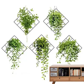 3D Žalia Augalų Siena Lipdukas Dirbtiniai Augalai Sienos Lipdukas Meno Mini Padirbtų Augalų, Vaikų Kambarių, Sofa Sluoksnių Gyvenimo