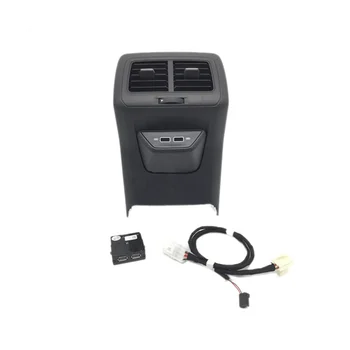 Galinės Oro Ventiliacijos Angos su Dvigubo Įkroviklis Porankiu USB Įkrovimo Adapterio Kabelis, skirtas Vw Golf 7 MK7 7.5 5GG864298B