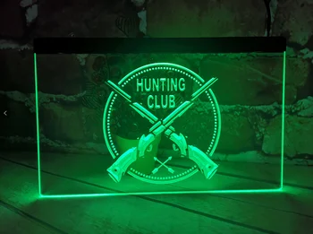 Medžioklės klubas, alaus baras, baras 3d ženklų LED Neon Light Pasirašyti Mažmeninė ir didmeninė prekyba