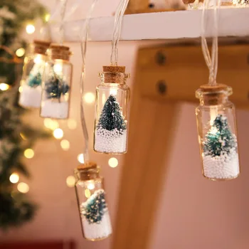 LED Kalėdų Eglutės, skaidraus Stiklo 10 LED String Žibintai, Norinčių Stiklo Butelis Pasakų Šviesos Lempos, Patalpų Lauko Kalėdinis vakarėlis