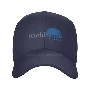 Pasaulyje Degalų Paslaugų Logotipu Grafinis Prekės ženklo Logotipas, Aukštos kokybės Džinsinio audinio kepurė Megzta kepurė Beisbolo kepuraitę