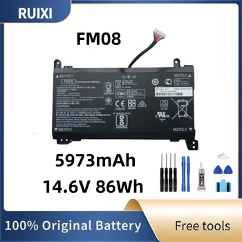 RUIXI Originalus 14,4 V 86Wh 5675mAh Nešiojamas Baterija FM08 Už Ženklas 17-an014ng HSTNN-LB8B 922753-421 922977-855+Nemokamas Įrankiai