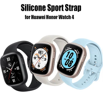 Minkšto Silikono Dirželis Huawei Honor Žiūrėti 4 Smartwatch Sporto Pakeitimo Apyrankę Aksesuaras Huawei Honor Žiūrėti 4 Apyrankė