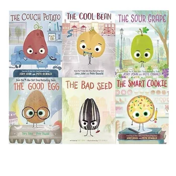 6 Knygas, Smart Cookie, Bloga Sėkla Gera Kiaušinių Sofos Bulvių Kietas Pupelių Anglų Paveikslėlių Knygą Pasakų Vaikams Vaikų Švietimo Skaityti