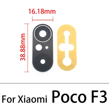 Naujas Galinis galinė vaizdo Kamera Stiklo Lęšis Xiaomi Poco F3 5G Fotoaparato Objektyvą, atsarginės Dalys, Hongmi Mobiliojo Telefono dėklas Pakeitimo Dalis