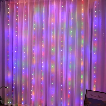 6/4/3M LED Pasakų String Žibintai Užuolaidų Girliandą USB Girlianda Nuotolinio Kalėdinė Dekoracija Naujųjų Metų Lempa Atostogų Vestuvių Dekoratyvinis