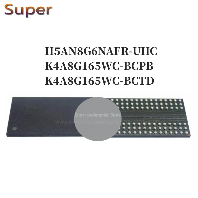 5VNT H5AN8G6NAFR-UHC K4A8G165WC-BCPB K4A8G165WC-BCTD 96FBGA DDR4 2400Mbps 8Gb