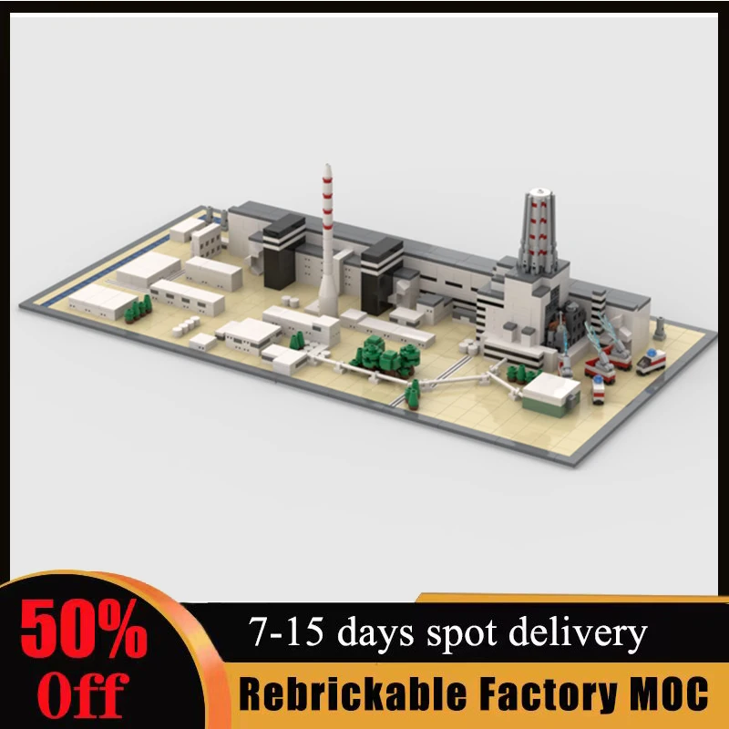 Naujas 1488PCS Černobylio Elektrinės Modelį Ss Statybos Blokus 