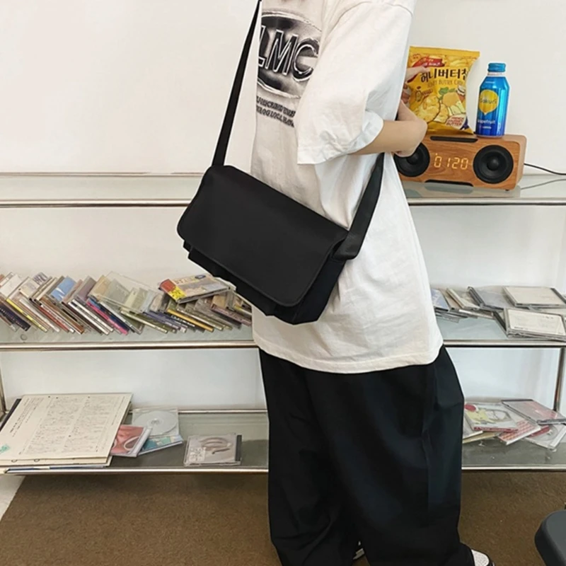Mokyklos Maišą Bookbags Crossbody Pečių Maišą Atsitiktinis Nailono Krepšys Didelės Talpos Maišus Mergina, Moteris Universalus Krepšys E74B