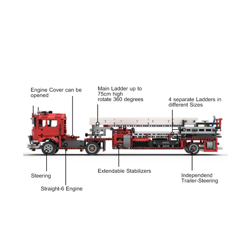 SS-70322 Miesto Gelbėjimo Fire Truck 