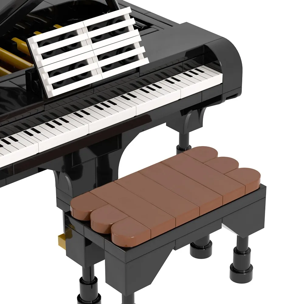Namų Baldai Muzikos Instrumento Fortepijono Modelis su Žaidimo Koopaed Pav Plytų Asamblėjos Pastatas, Blokinis Žaislas Vaikams