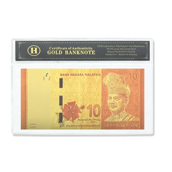 Malaizija Aukso Folija Banknotų Kolekcionuojamų Suvenyrų Uncurrency ir 