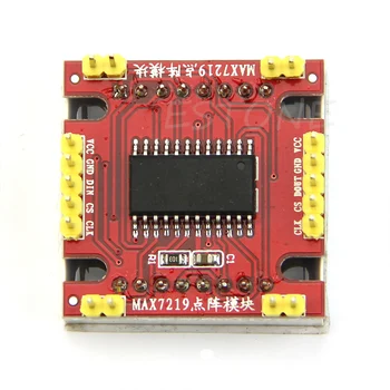 MAX7219 tašku matricos modulis mikrovaldiklis modulis Raudona
