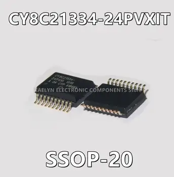 5vnt/daug CY8C21334-24PVXIT CY8C21334 M8C PSOC Mikrovaldiklis IC 8-Bitų 24MHz 8KBFLASH 20-SSOP